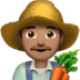 👨🏽‍🌾 man farmer: medium skin tone display on Apple